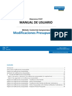 Manual de Modificaciones Presupuestales