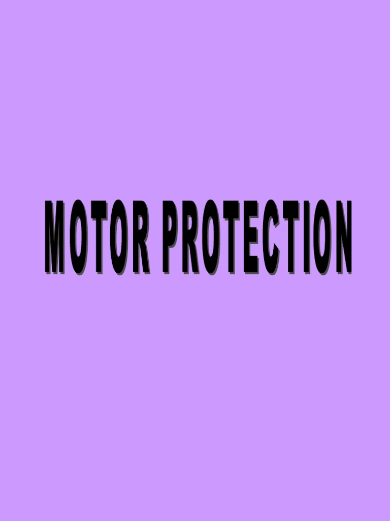 Motor Protection Rev1 PDF