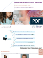 FIP Transforming Vaccination Globally & Regionally: Series 1 Identifying Transformation Needs
