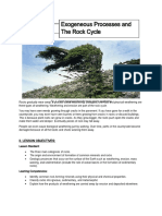 Exogeneous Processes and The Rock Cycle: Ii. Lesson Objectives