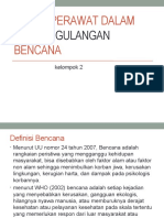 Peran Perawat Dalam Penanggulangan Bencana