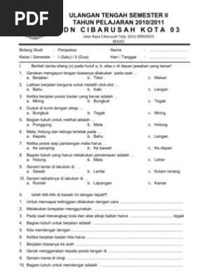 Soal Uts Kelas 3 Semester 2 Pjok Senam Tali Simpai Soal Ilmu Soal Uts Kelas 3 Semester 2 Pjok Senam Tali Simpai Soal Ilmu