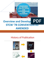 Overview and Development of STCW 78 Convention As Amended