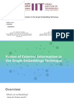 Fusion of External Information in The Graph Embedding Technique