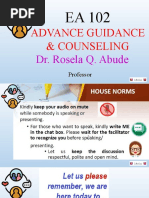 Adv. Guidance Counseling Syllabus