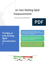 Fasting or non-fasting lipid measurement 