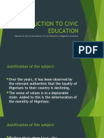 Introduction To Civic Education