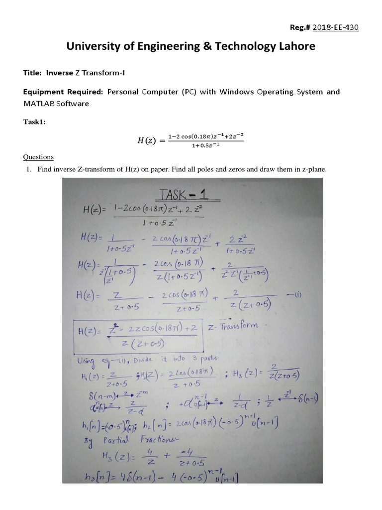 2018-EE-430 (Jaweria Zafar) Lab Manual-7 | PDF | Teaching Methods ...
