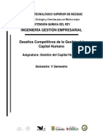 Desafíos Competitivos de La Gestión Del Capital Humano