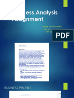 Prasad Dhamal - 20MKT183 - Business Analysis Assignment