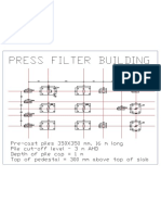 PILE & PILE CAP LAYOUT - Press Filter Building-Model