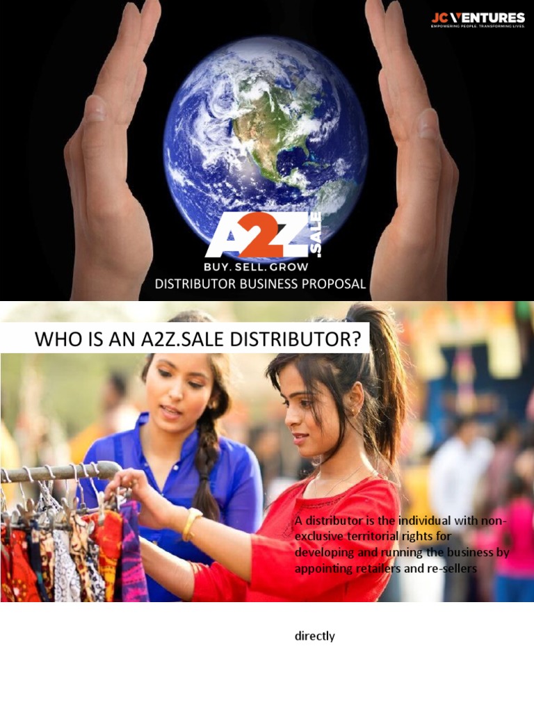 Distributor Business Proposal PDF Online Shopping E Commerce