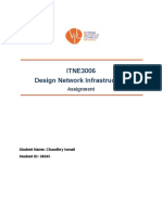 ITNE3006 Design Network Infrastructure: Assignment