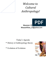 Welcome To Cultural Anthropology!: Moazzam Khan Durrani