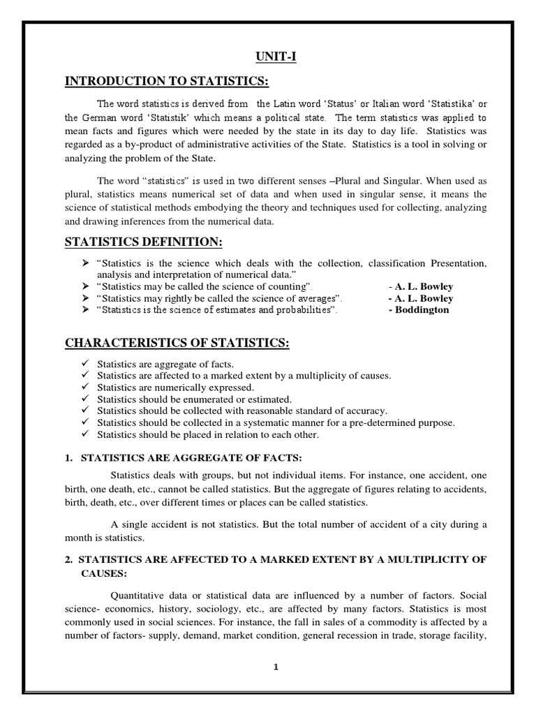 Understanding Statistics: Key Concepts | PDF | Statistics | Survey ...