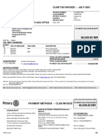 Club Tax Invoice JULY 2021: Rotary International South Asia Office