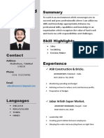 Mohammed Ashraf R resume summary