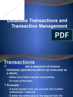 Database Transaction and Transaction Management