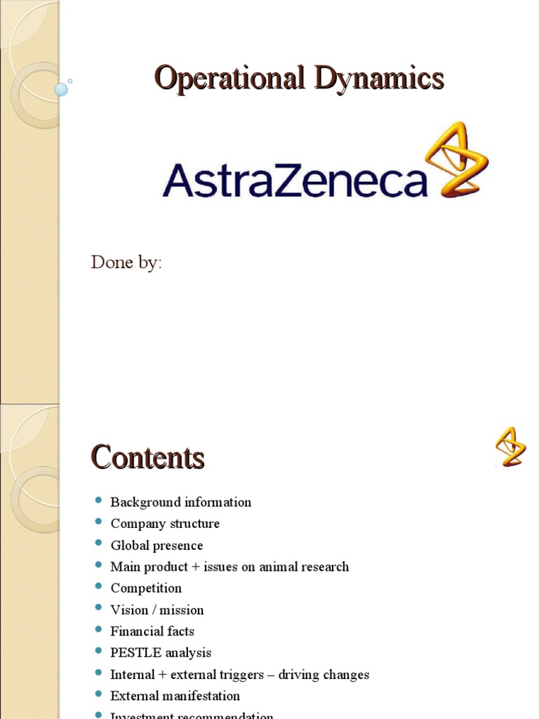 AstraZeneca: Vision, Structure, and Growth | PDF | Astra Zeneca ...