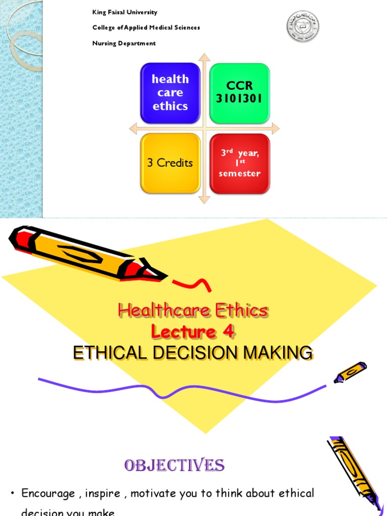 Ethical Decision Making in Nursing | PDF | Nursing | Pregnancy
