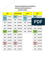 Pembagian Jam Masuk + Penambahan Jadwal Sholat Dhuha