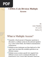 CDMA-Code Division Multiple Access: by Arun Chandran EC-A, S-8 Roll No 18