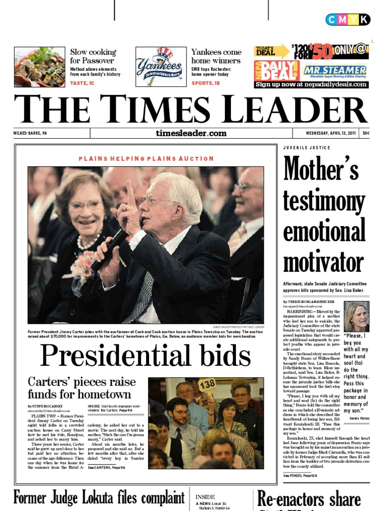 Times Leader 04-13-2011 | PDF | Wilkes Barre | Hydraulic Fracturing
