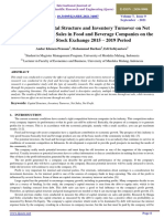 The Effect of Capital Structure and Inventory Turnover on Net Income through Net Sales in Food and Beverage Companies on the Indonesia Stock Exchange 2015 – 2019 Period