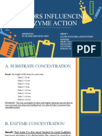 Factors Affecting Enzyme Action