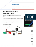 3.7v Battery Low Full Indicator Ciruit