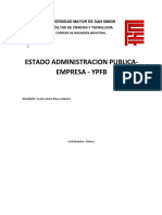 Estado Administracion Publica - Empresa - Ypfb