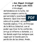 Oración A San Miguel Arcángel Creada Por El Papa León XIII