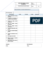 Inspección semanal taladro inalámbrico