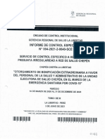 Informe de Contraloría Red de Salud Chepén 