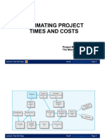 Estimating Project Times and Costs