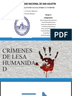 Crímenes de Lesa Humanidad y Politicas de Reparacion