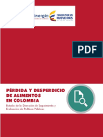 Perdida y Desperdicio de Alimentos en Colombia