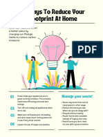 Beige Pink and Teal Lined Carbon Footprint Environment Poster