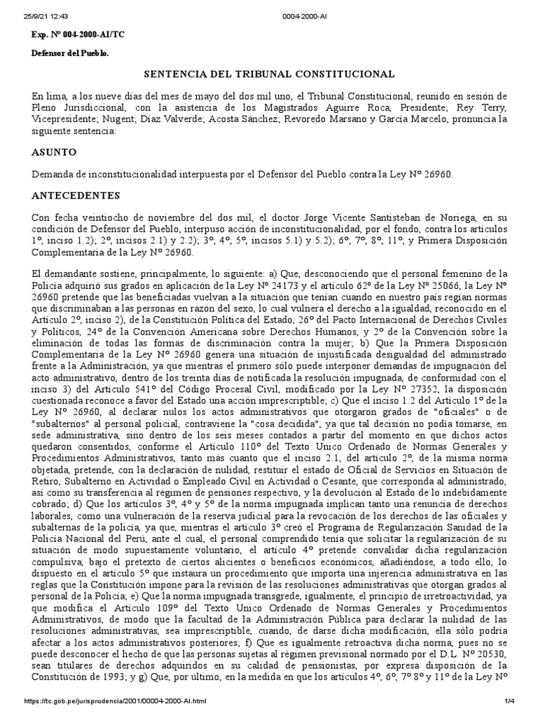 0004 2000 Ai | PDF | Policía | Nulo (ley)