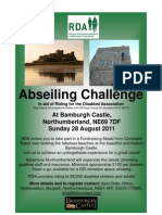 Abseiling Challenge: at Bamburgh Castle, Northumberland, NE69 7DF Sunday 28 August 2011