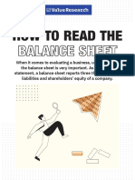 How To Read The Balance Sheet