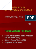 TEORI DAN MODEL  KEPERAWATAN KOMUNITAS