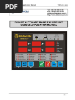 Dkg-527 Automatic Mains Failure Unit Modbus Application Manual