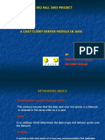 Ise 582 Fall 2003 Project: A Chat Client-Server Module in Java