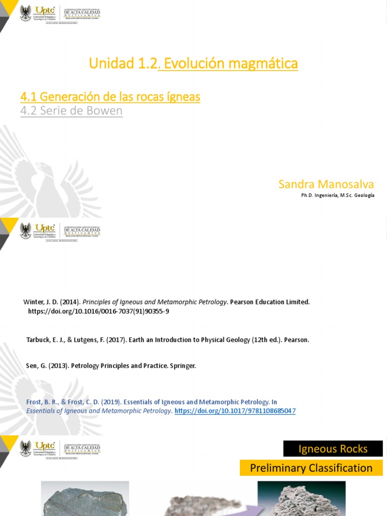 Magmatic Evolution and Igneous Rocks | PDF | Magma | Igneous Rock