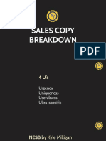Sales Copy Breakdown