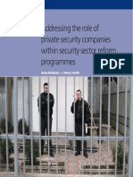Relatorio da reforma dos serviços de segurança privada