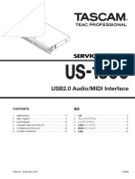 Tascam - Us-1800 - Service Manual