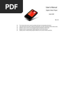 User's Manual: Digital Video Player