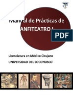 Manaual de Practicas de Anatomía I (Anfiteatro)